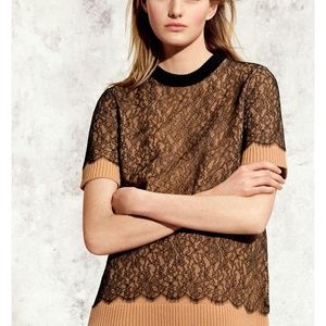 Michael Kors Collection Cashmere Chantilly Lace